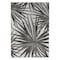 World Rug Gallery Tropical Leaves Nature Inspired Indoor/Outdoor Area Rug 5' x 7' Black 4030BLACK5X7 - alternate 2